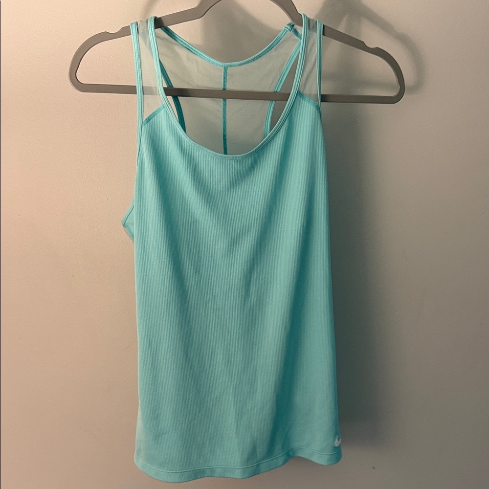 Nike Women's Aqua Double-Strap Athletic Tank